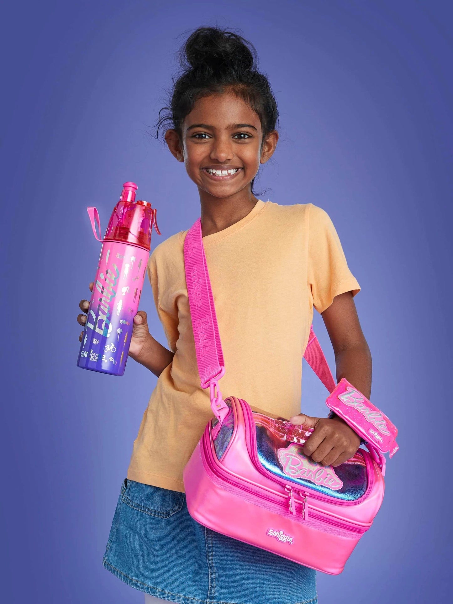 Smiggle - Barbie Çift Katlı Beslenme Çantası-3