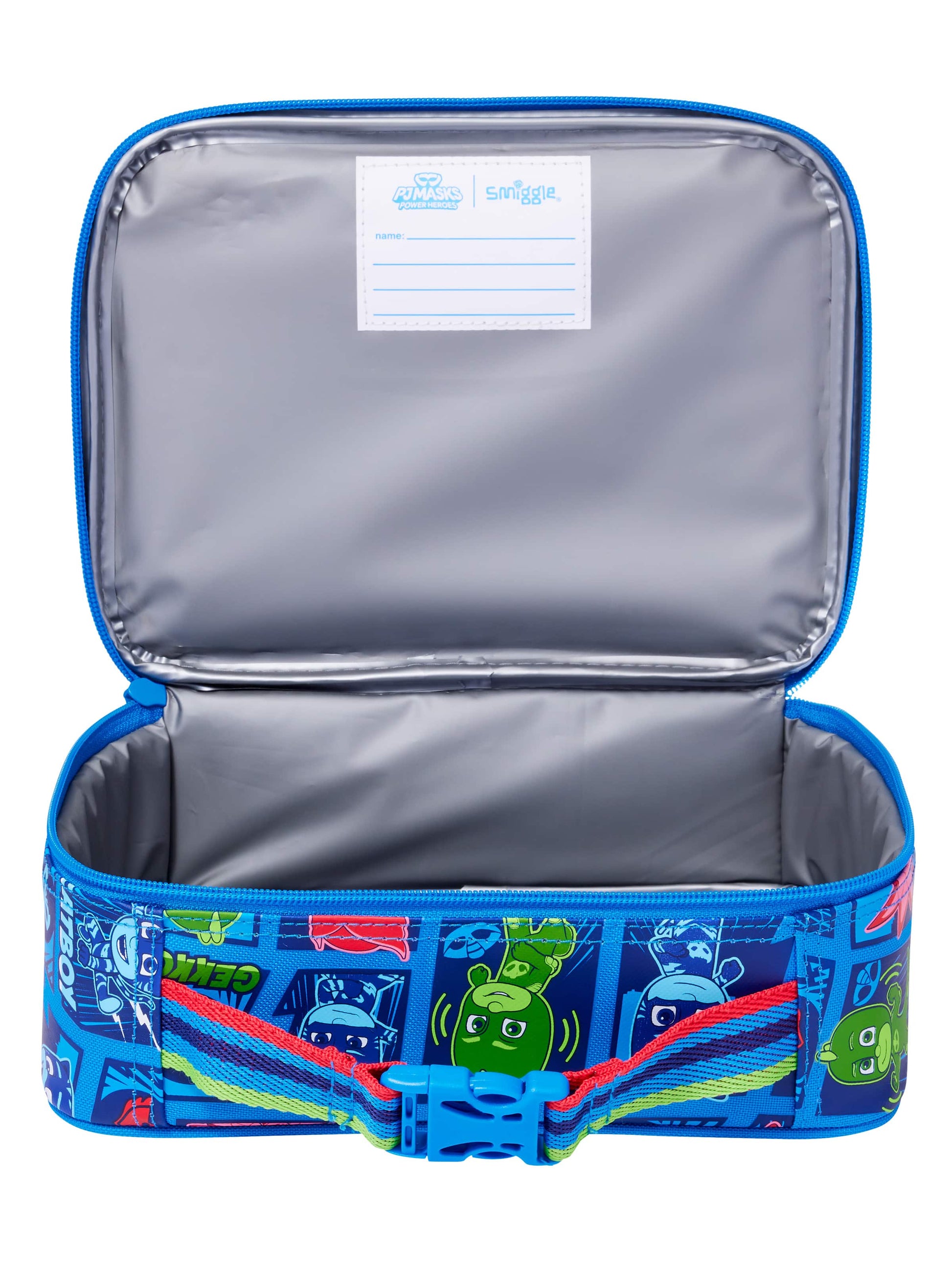 Smiggle - Piyano Maskeleri Power Heroes Teeny Minik Kare Öğle Yemeği Kutusu-2