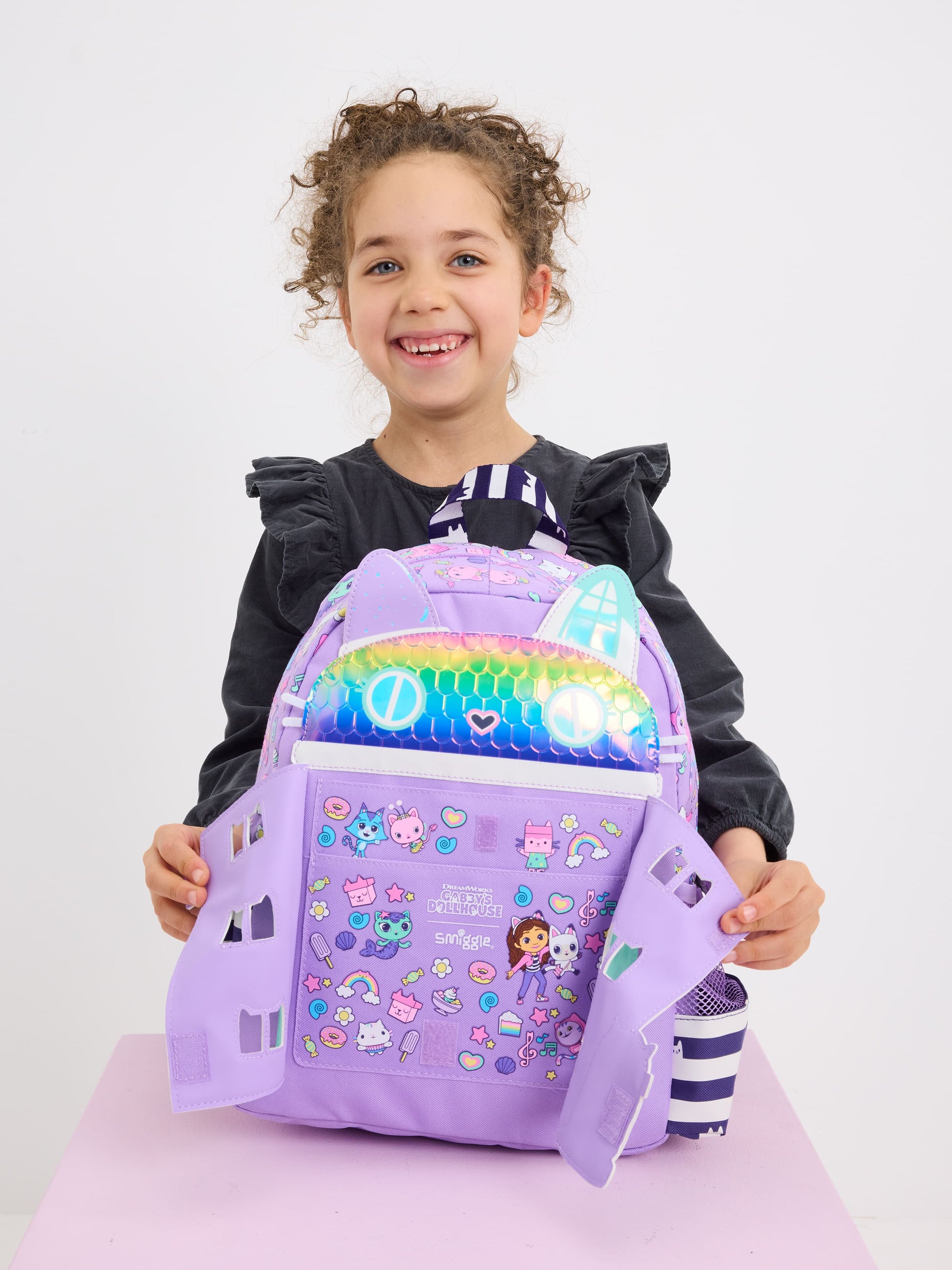Smiggle - Gabbys Dollhouse Çocuk Karakter Sırt Çantası-3